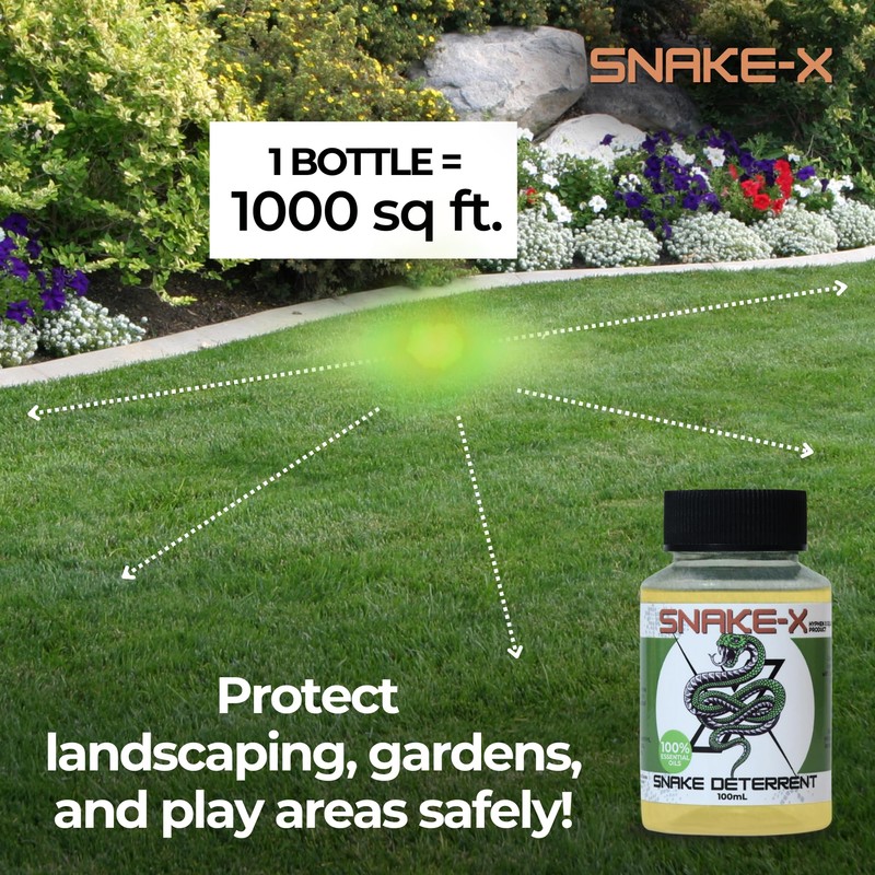 Snake Deterrent for Yard, Homes, and Outdoor Areas – Non-Toxic