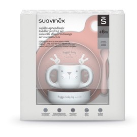 SUAVINEX Vajilla De Aprendizaje Y Booo, Niña, 6 Meses, Paquete de 1 Count [modelos surtidos]