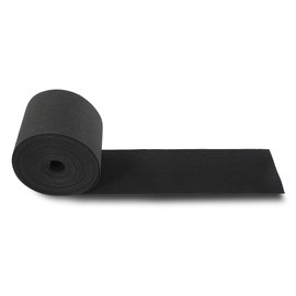 PIT66 12in x 75ft Boat Trailer Bunk Carpet, Black Outdoor Ribbed Marine Carpet Bunk for Boat Trailer Runner Boat Lift Bunks