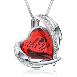 Cremation Jewelry Heart Crystal Urn Necklace for Ashes for Women, Stainless Steel Keepsake Urn Memorial Ashes for Women