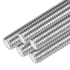 M METERXITY 20-Pack Fully Threaded Rod, M5x30mm 304 Stainless Steel Right Hand Thread Bar Studs for Furniture Anchor Bolts/Clamps/U-Bolts, Metric Threaded Screw