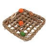Bird Foraging Wall Toy Boredom Relief Seagrass Hand Woven Parrot