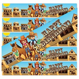 Birthday Stickers for Water Bottles | Set of 24 | (Western)
