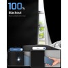 Retractable Blackout Curtains, Blackout Blinds with Hook and Loop Adhesive,No