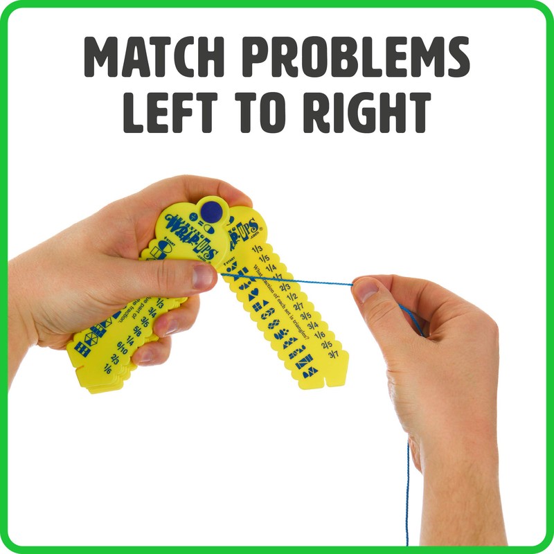 Learning Wrap-ups Fraction Keys - Self Correcting Math Tool for