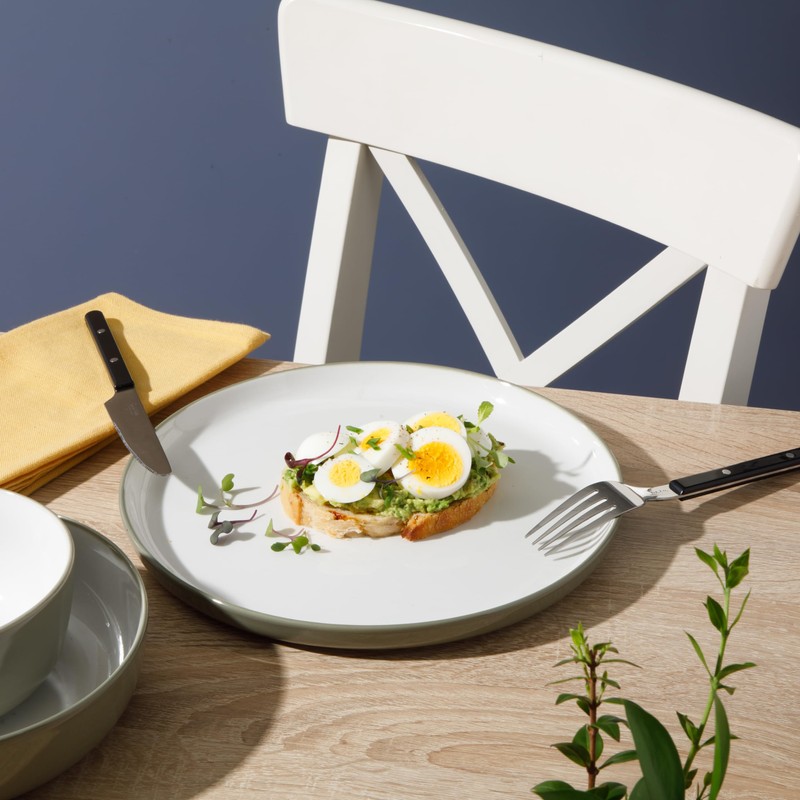 Sur La Table Kitchen Essentials 16 Piece Two-Tone Porcelain Chip