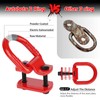 AUTOBOTS 1/2" Heavy Duty Bolt-On Forged D Ring, 12000Lbs Break