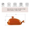 Orange Butter Holder with Lid for Modern Kitchen Decor and