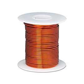 Magnet Wire, 240°C, Heavy Build Enameled Copper Wire, 20 AWG, 8 oz, 157' Length, 0.0351" Diameter, Natural