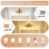 Flush Mount Ceiling Light Fixture with Pull Chain, Brass Star
