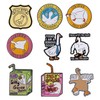 IDNVFY 9 Creative Funny Goose Brooch, Cute Animal Badge, Cartoon