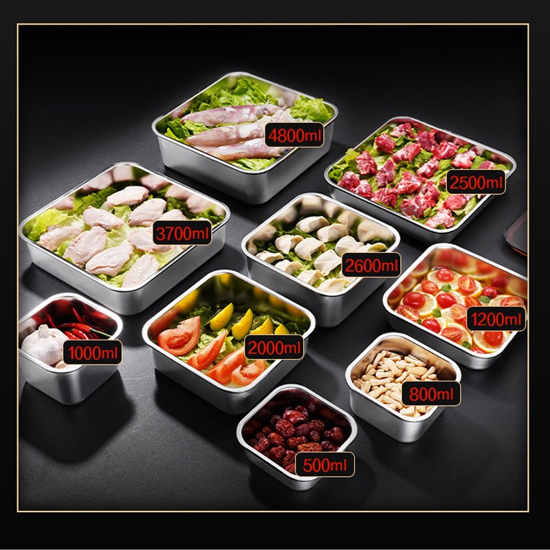 Stainless Steel Food Storage Container Stainless Steel Preservation Box Bento