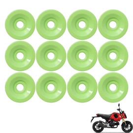 Mokuo Motorcyle Fairing Parts,12Pcs Side Cover Decor Washer in ABS Material Compatible with 2021-2024 Honda Grom Msx 125 SF,Green Apple Color
