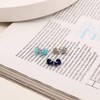 925 Sterling Silver Post Druzy Tragus Ball Stud Earrings Set,