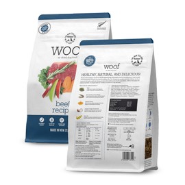 Woof - Air Dried Dog Food, Dog Food Toppers for Dry Food, High Protein, Natural Dog Food, Limited Ingredient Recipe Dry Dog Food, Beef, 26.5 oz