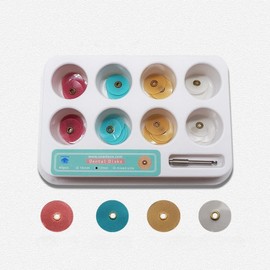 40pcs/80pcs per Pack Dental Oral Resin Polishing Disc Mandrel Set High Quality Dental Technique Kit Finishing System Dentistry (1 Set A(40pcs) 12mm)