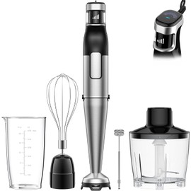 Immersion Handheld Blender 1100W Corded Hand Blender Trigger Variable Speed 5 in 1 Stick Blender