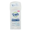 Tom's of Maine Natural Deodorant Stick Unscented 2.25 oz (Pack