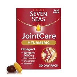 Seven Seas JointCare Plus Turmeric, with Omega-3, Glucosamine, Chondroitin, Vitamins C and D, Manganese and Zinc, Food Supplements, 30-Day Pack