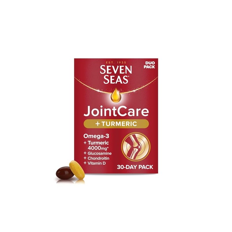Seven Seas JointCare Plus Turmeric, with Omega-3, Glucosamine, Chondroitin, Vitamins