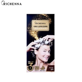 RICHENNA Easy Speedy Gold Hair Color 80g, Color:Natural Dark Brown