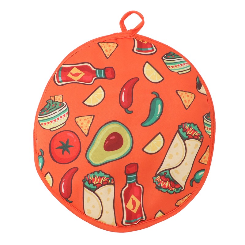 Tortilla Warmer Pouch 11.8 Inch Insulated Microwaveable Fabric Tortilla Keeper