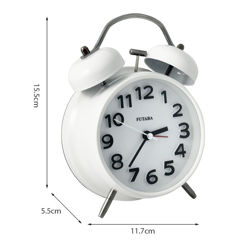 Loud Alarm Twin Bell Alarm Clock – for Heavy Sleepers,