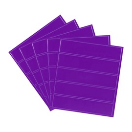 PATIKIL 4.5 x 1 Inch Safety Reflective Stickers, 25Pcs Adhesive Night Warning Sticker Waterproof Reflector Tape Strip for Helmet Hard Hat Clothing, Purple