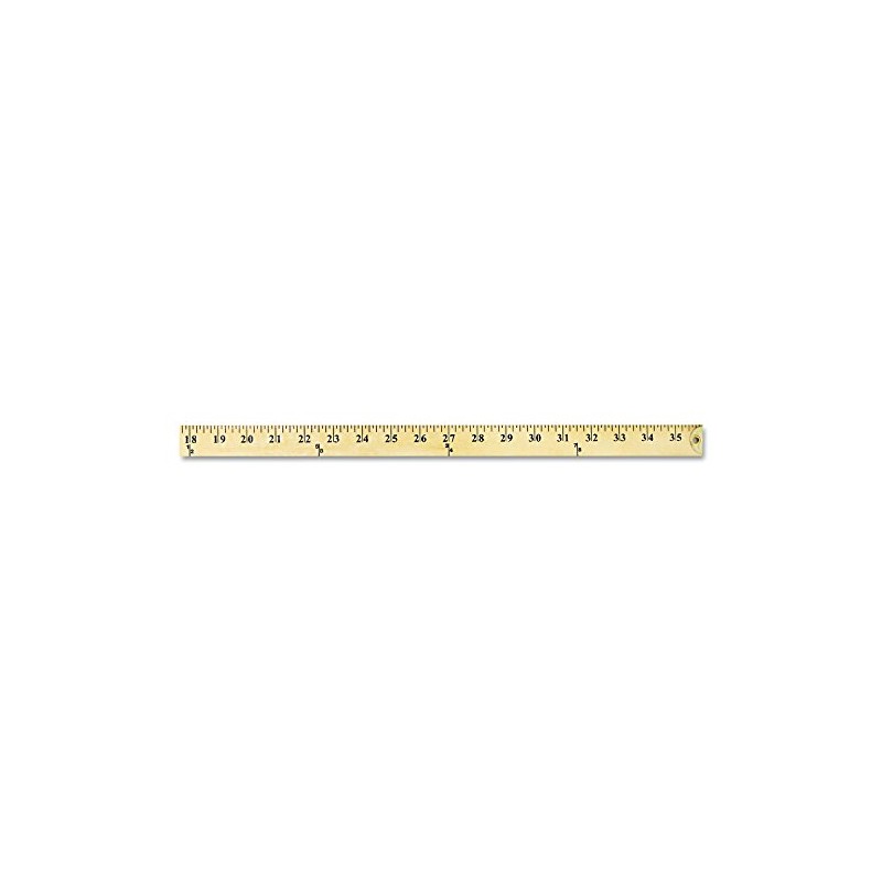 Westcott 10425 Wood Yardstick with Metal Ends, 36-Inch