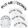 AUEAR, Funny Bathroom Toilet Seat Sticker Decal Reminder Decoration for