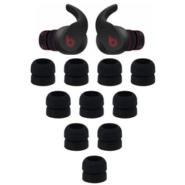 Zotech 5 Pairs of Small Double Flange Compatible with Beats Fit Pro Ear Tips Buds, Small Size Replacement Noise Reduce Silicone Wing Eartips Earbuds Earplug Fit in Case for Beat Fit Pro - Black