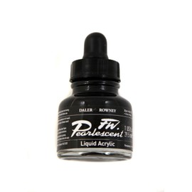 Daler-Rowney FW Pearlescent Acrylic Ink, 1 oz, Black (603201032)