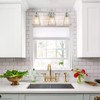 HAHZT Industrial Bathroom Vanity Lights: 3-Lights Silver Brushed Nickel Vintage