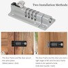 Weielt Digit Combination Locking Bolt, 4 Digit Sliding Lockable 120mm