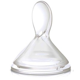 Nuby 67611-100 Accesorio Cuchara de Silicón para Biberones Natural Touch, Blanco