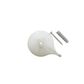 Gardinia Ceiling Support for Aluminium Curtain Rails 2-Track White Pack of 2, Nicht Zutreffend