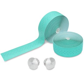 TOPCABIN 2 Rolls Bicycle Handlebar Tapes Camouflage Series Comfort GEL Road Bike Handlebar Tape Bike Bar Tape with Reflective Bar Plugs ((PU a pair) Bianchi Green)