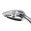 Chrome Skull Teardrop Aluminum Rearview Side Mirrors fits for Harley