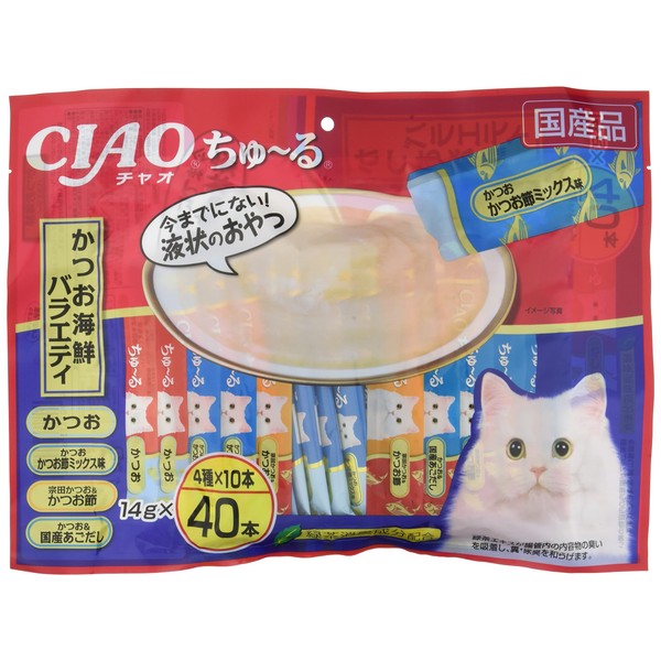 CIAO Churu 40 Piece Bonito Seafood Variety