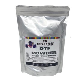 Rock Rose DTF White Powder Digital Hot Melt Adhesive - Provides Bright, Vivid Color, Durable, Water Proof and Washable (5KG)