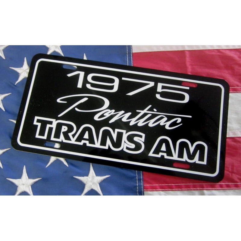 1975 Pontiac Trans Am License plate tag 75 Firebird T/A