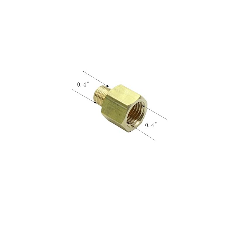 CDQBWKJGFJ 3 Pcs Brass Pipe Adapter 1/8 NPT Male x