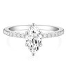 Titaniumcentral 3CT Engagement Ring for Women Gold Silver Rings with