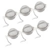 Tea Infuser, Tea Infuser, Tea Ball with Chain, 6 Pieces