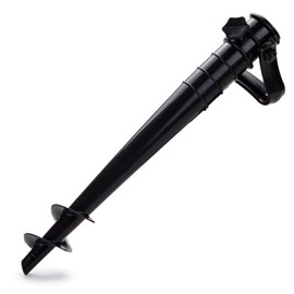 Sol Coastal Plastic Beach Umbrella Sand Anchor, Rust-Free and Sized for Thin Umbrellas (Black)