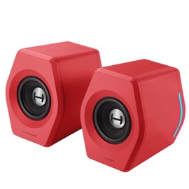 Edifier G2000 32W PC Computer Speakers for Gaming Desktop PC Laptop Mac Computer Woofer Speakers Bluetooth USB 3.5mm AUX Inputs RGB Lights Multimedia Speakers Red