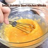 YOFAN 6-Pack 8-Inch Mini Wire Whisks - Small Stainless Steel
