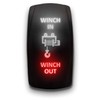 Winch in Winch Out - White/Red - Laser Etched Toggle