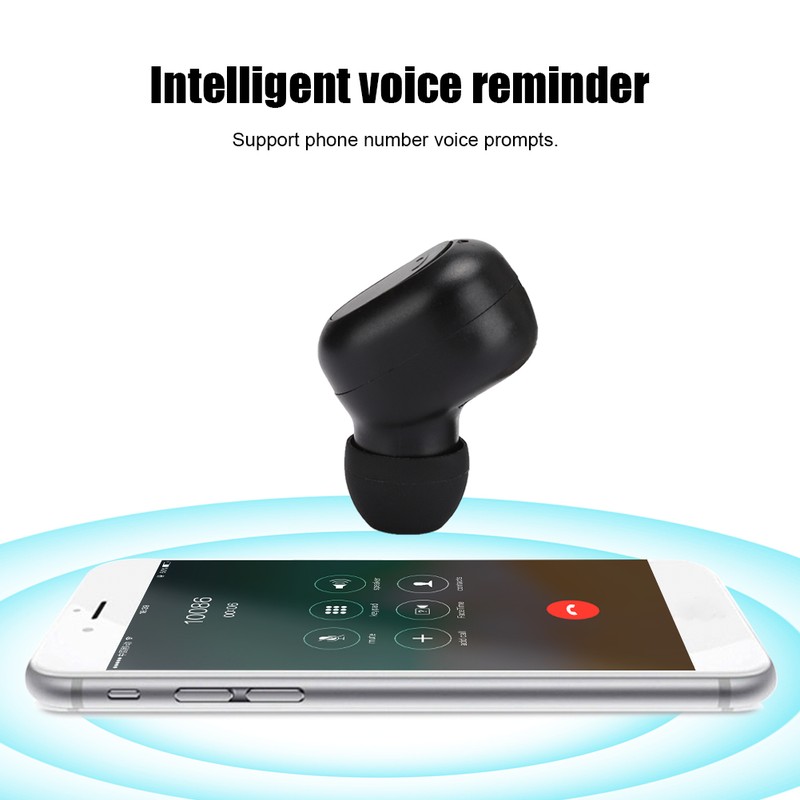 M8 Intelligent Voice Reminder Cordless Bluetooth Sports Headset with 1200