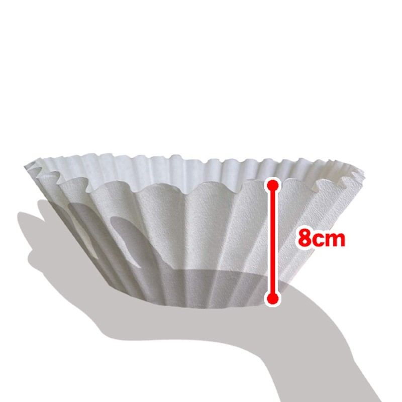 Kanae Paper Coffee Filters, 250 Count, 63-1355-54, White, 9.8 inches